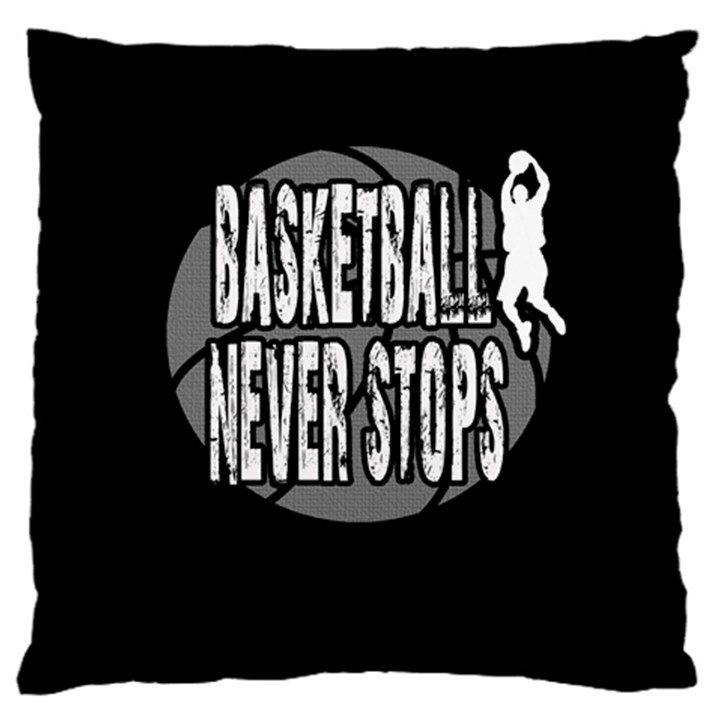 Basketball never stops Standard Flano Cushion Case (One Side)