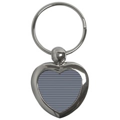 Decorative Lines Pattern Key Chains (heart)  by Valentinaart