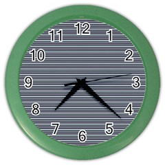 Decorative Lines Pattern Color Wall Clocks by Valentinaart