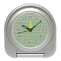 Decorative Lines Pattern Travel Alarm Clocks by Valentinaart