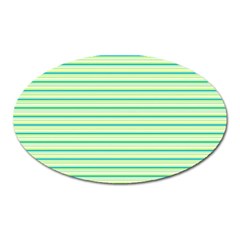 Decorative Lines Pattern Oval Magnet by Valentinaart