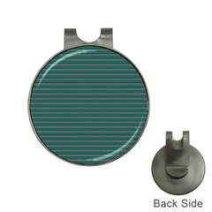 Decorative Lines Pattern Hat Clips With Golf Markers