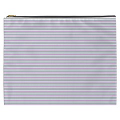 Decorative Lines Pattern Cosmetic Bag (xxxl)  by Valentinaart