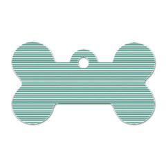 Decorative Line Pattern Dog Tag Bone (one Side)