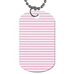 Decorative Line Pattern Dog Tag (one Side) by Valentinaart