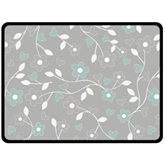 Floral Pattern Double Sided Fleece Blanket (large)  by Valentinaart