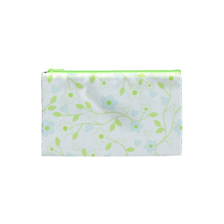 Floral pattern Cosmetic Bag (XS)