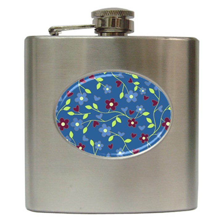 Floral pattern Hip Flask (6 oz)