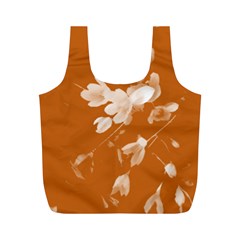 Autumn Crocus Orange Full Print Recycle Bags (m)  by DeneWestUK