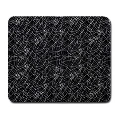 Linear Abstract Black And White Large Mousepads by dflcprints