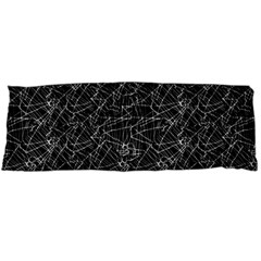 Linear Abstract Black And White Body Pillow Case (dakimakura) by dflcprints