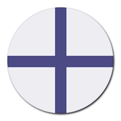 Greek Cross  Round Mousepads by abbeyz71