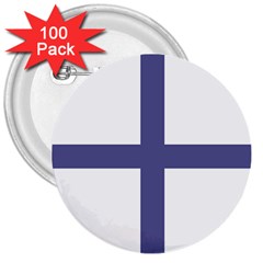 Greek Cross  3  Buttons (100 Pack)  by abbeyz71