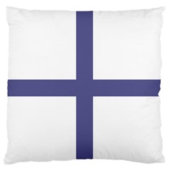 Greek Cross  Standard Flano Cushion Case (one Side) by abbeyz71