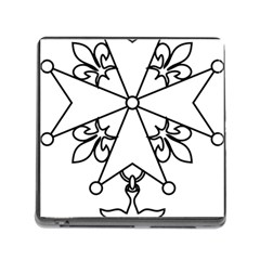 Huguenot Cross Memory Card Reader (square) by abbeyz71