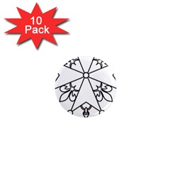  Huguenot Cross 1  Mini Magnet (10 Pack)  by abbeyz71