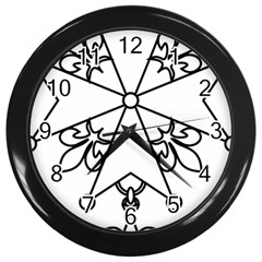  Huguenot Cross Wall Clocks (black) by abbeyz71