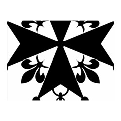 Huguenot Cross Double Sided Flano Blanket (mini)  by abbeyz71