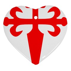 Cross of Saint James  Ornament (Heart)