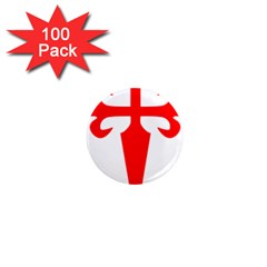 Cross of Saint James  1  Mini Magnets (100 pack) 