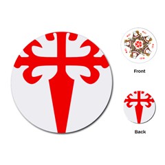 Cross of Saint James  Playing Cards (Round) 