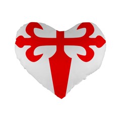 Cross of Saint James  Standard 16  Premium Heart Shape Cushions