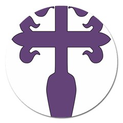 Cross Of Saint James Magnet 5  (round) by abbeyz71