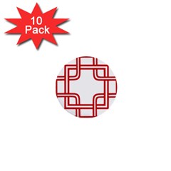 Macedonian Cross 1  Mini Buttons (10 Pack)  by abbeyz71