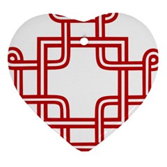 Macedonian Cross Heart Ornament (two Sides) by abbeyz71