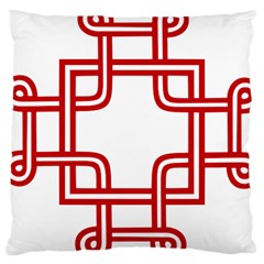 Macedonian Cross Large Cushion Case (two Sides) by abbeyz71