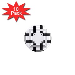 Macedonian Cross 1  Mini Magnet (10 Pack) 