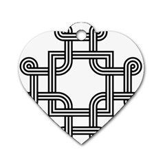 Macedonian Cross Dog Tag Heart (one Side) by abbeyz71