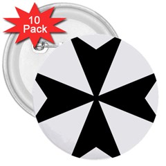 Maltese Cross 3  Buttons (10 Pack)  by abbeyz71