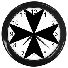 Maltese Cross Wall Clocks (black)