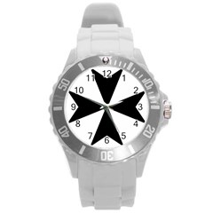 Maltese Cross Round Plastic Sport Watch (l) by abbeyz71