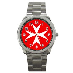 Cross Of The Order Of St  John  Sport Metal Watch by abbeyz71