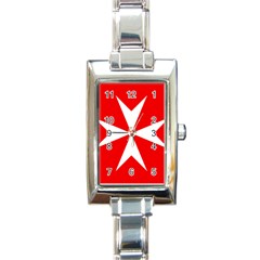 Cross Of The Order Of St  John  Rectangle Italian Charm Watch by abbeyz71