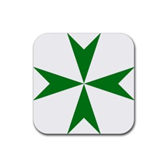 Cross Of Saint Lazarus  Rubber Coaster (square)  by abbeyz71