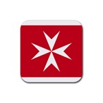 Civil Ensign of Malta Rubber Coaster (Square)  Front