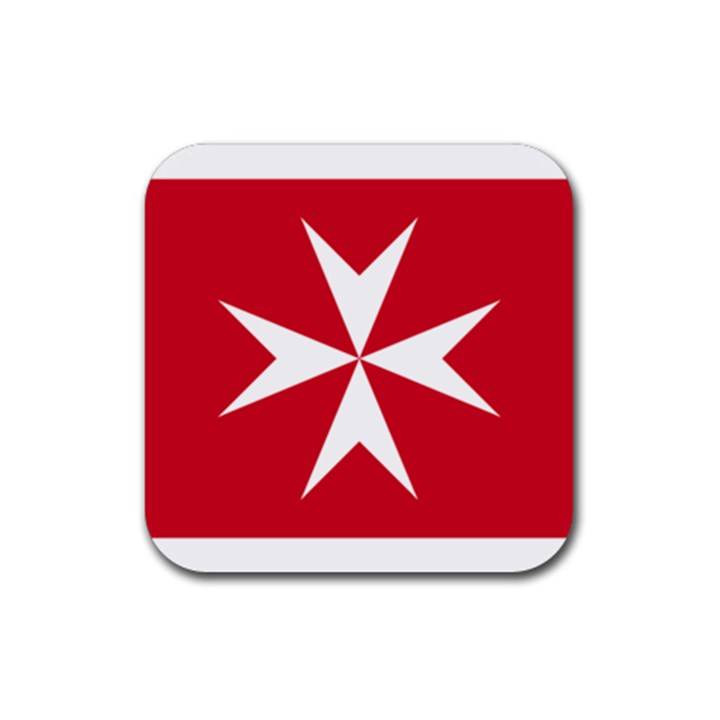 Civil Ensign of Malta Rubber Coaster (Square) 