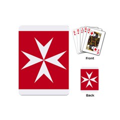 Civil Ensign Of Malta Playing Cards (mini)  by abbeyz71