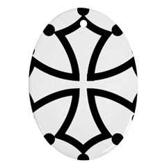 Occitan Cross\ Oval Ornament (two Sides) by abbeyz71