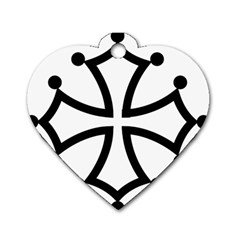 Occitan Cross\ Dog Tag Heart (two Sides) by abbeyz71