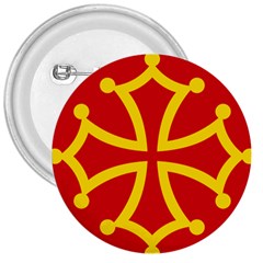 Flag Of Occitania 3  Buttons by abbeyz71