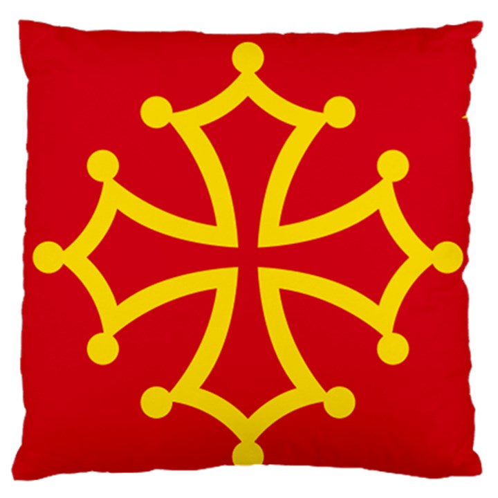 Flag of Occitania Standard Flano Cushion Case (One Side)