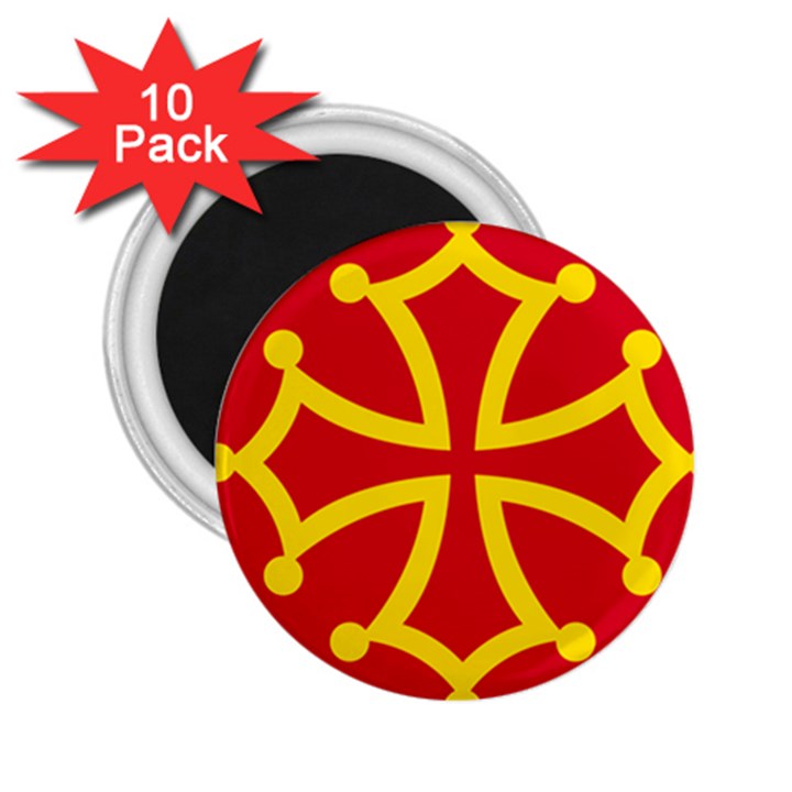 Flag Of Occitaniah 2.25  Magnets (10 pack) 