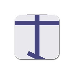 Orthodox Cross  Rubber Square Coaster (4 Pack)  by abbeyz71