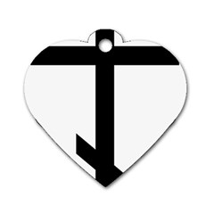 Orthodox Cross  Dog Tag Heart (one Side) by abbeyz71