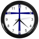 Byzantine Cross  Wall Clocks (Black) Front