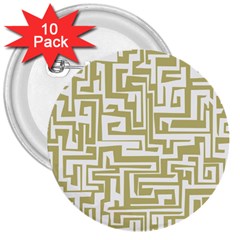 Pattern 3  Buttons (10 pack) 